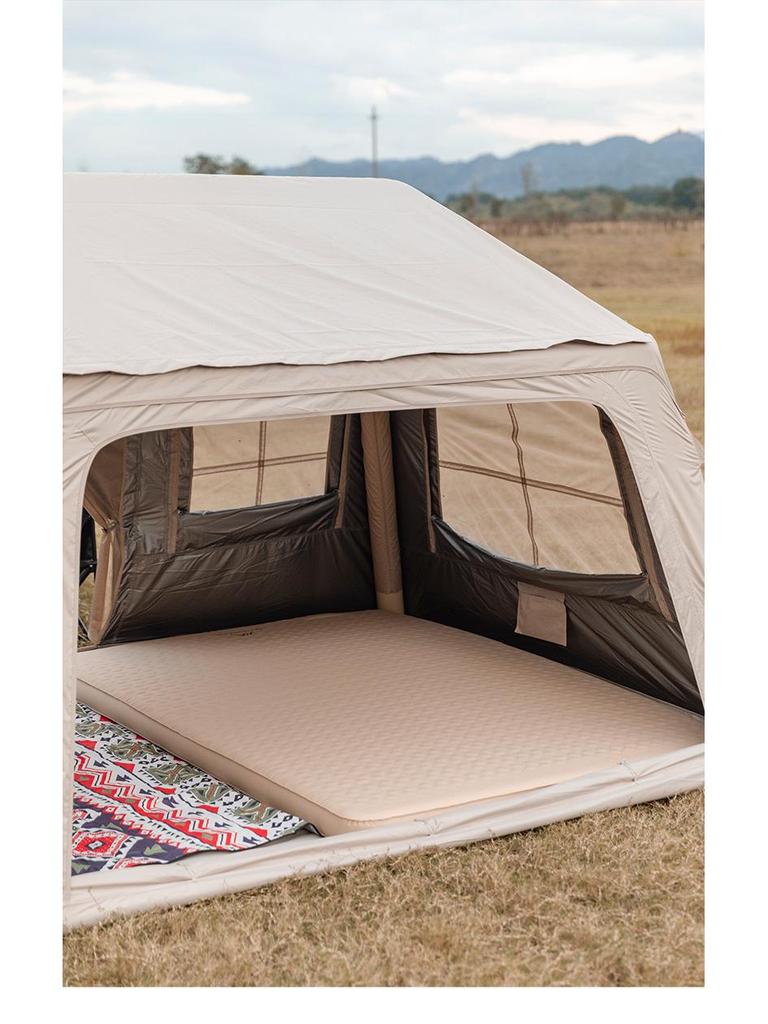 Mountain Outdoor Camping Inflatable Bed with Built-in Pump – Lightweight and Convenient Mattress