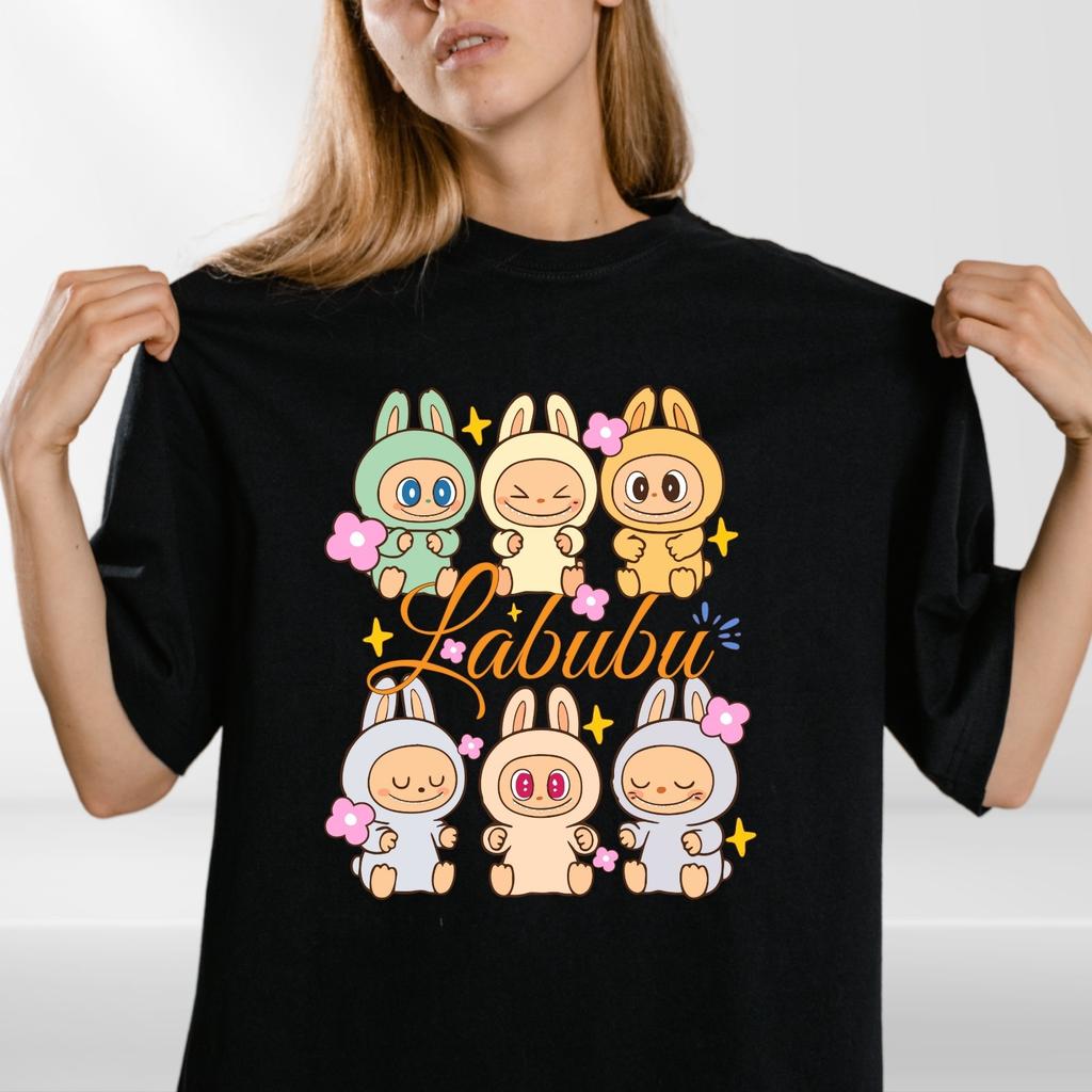 Kawaii Bunny Friends T-Shirt Mens Womens Tees Top – Cute Pastel Animal Character Tee