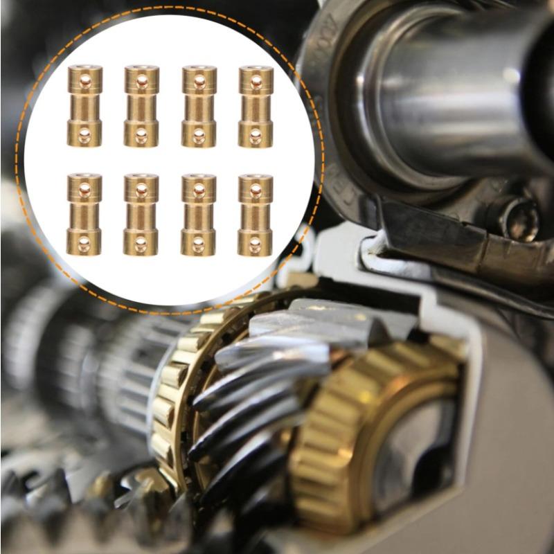 5pcs Brass Rigid Motor Shaft Coupling 2mm 2.3mm 3mm 3.17mm 4mm 5mm 6mm Coupler Motor Transmission Connector with Screws
