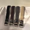 Unisex Fashionable Canvas Belt With No Hole Design And Chic Buckle Square