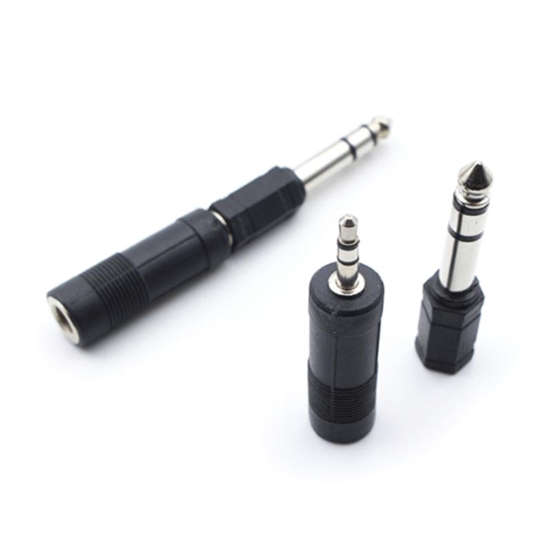 Headphone Adapter Jacks 3.5mm To 6.35mm or 6.35mm To 3.5mm Sound Stereo Adapter Headphone Sound Jacks Plug Converter Set