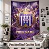 Custom Tapestry Wall Hanging, Anderlecht FC Personalized Name Text Home Wall Decor