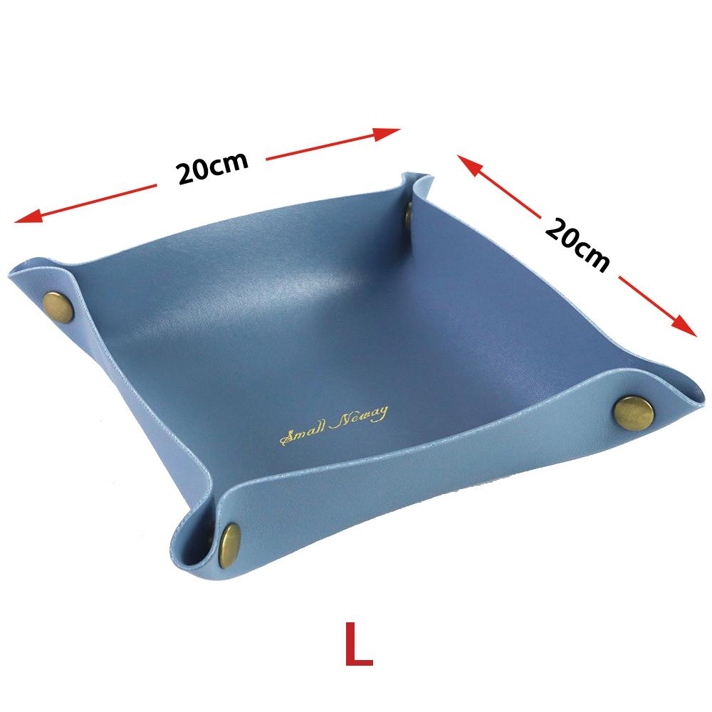 Rolling Folding Dice Game Storage Tray PU Leather Tray Table Storage Tools