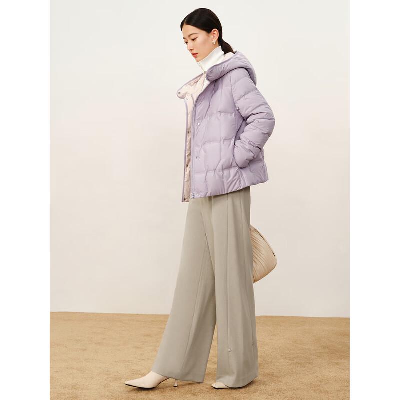 Jiu Zi Anna Coco Women's Short Hooded Goose Down Puffer Jacket