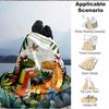 1pc Dino Friends Lightweight Flannel Blanket, Comfortable and Warm Blanket, for Office and Camping Sofa Bed063