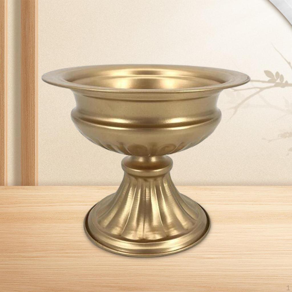 Flower Arranging Vase Metal Pot European Style Collection Container for Holidays Table