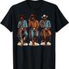 Black Cowboy Western Rodeo Melanin Black History Texas Men T-Shirt