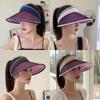 UV Protection Empty Top Visors UPF50+ Beach Hat New Women's Hat  for Outdoor Beach