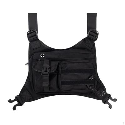 Men Women Chest Rig Bag Utility Vest for Outdoor Activities Travel