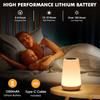 Night Light, Dimmable Touch Lamp for Bedroom, Portable Table Bedside Lamp, 5 Brightness 13 RGB Colors, Night Lights for Baby Nursery Bathroom