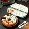 6-in-1 Onigiri Mold Bento Box - Multi-Cavity Rice Ball Maker & Lunch Container, Easy To Make Cute Triangle Sushi Balls