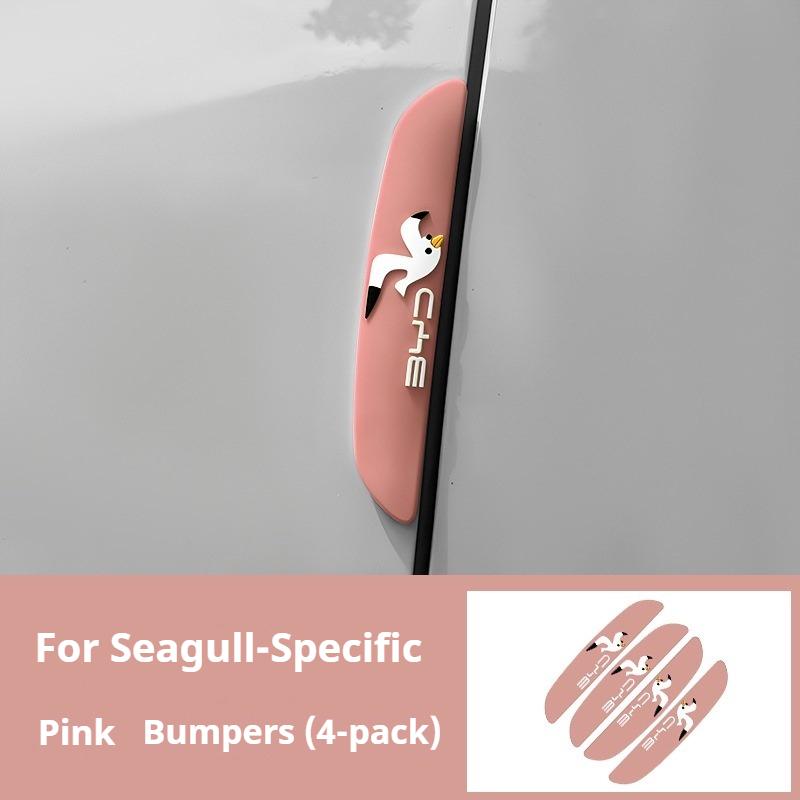 For BYD Seagull Car Door Handle Anti Scratch Sticker Cartoon Bumper Strip PVC Car Handle Stickers Wear-resistant Accessories