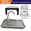 TUNGFULL Acrylic Dust Box with Water Circulation for Jade Gem Stone Carving Polishing - Dust Proof Protective Workbench