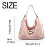 Retro Women's Shoulder Bag PU Leather Lightweight Student Tote Bag Large Capacity Butterfly Pearl Chain Convertible Backpack