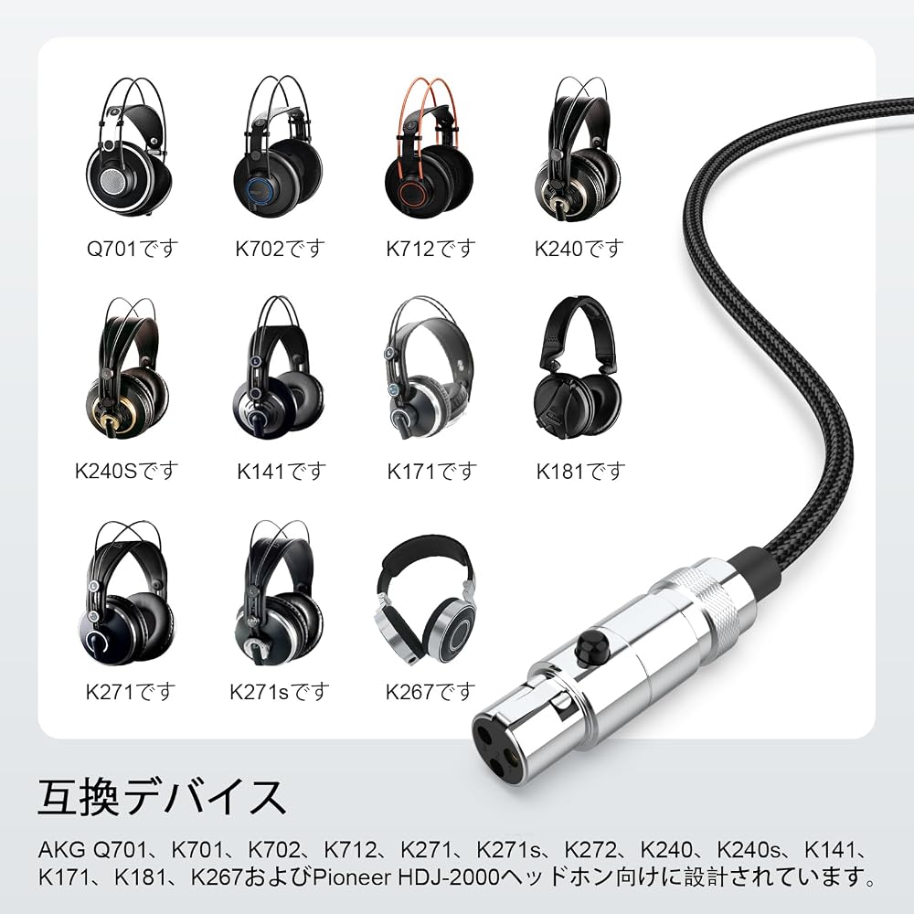 USB Type-C Audio Cable AKG K702/Q701/K712/K240/K271 Compatible Beyerdynamic DT1990 Pro/DT1770 Pro...