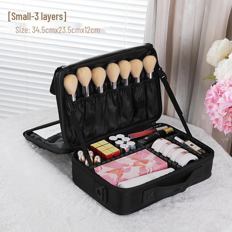 Women's Large-Capacity Portable Cosmetic Bag - Professional Makeup Artist Storage and Tattoo Tool Organizer