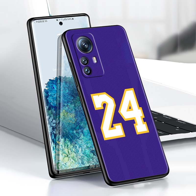 Fashion jersey number For Xiaomi Mi 15 14 13 13T 12 12T 12S 11 11i 11T Pro Ultra Lite 5G Black Soft Phone Case