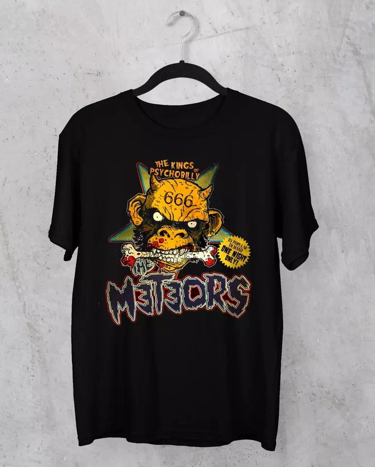 

NEW The Meteors band the king T-shirt black Unisex All Sizes 2F183 3XL