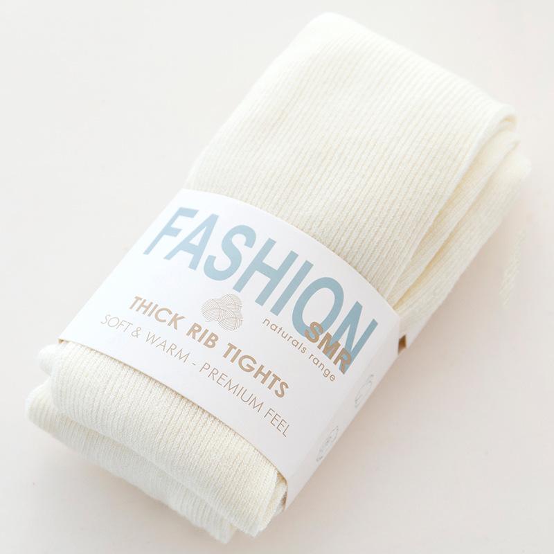 Tlusté teplé pruhované dámské punčochové kalhoty Podzim Zima Punčocháče Bavlněné Pletené punčochy Vícebarevné Collant