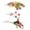 3 Stück Vogel Schredderspielzeug Bunt Lindert Langeweile Hängendes Kauspielzeug mit Glocken für Vögel Papageien