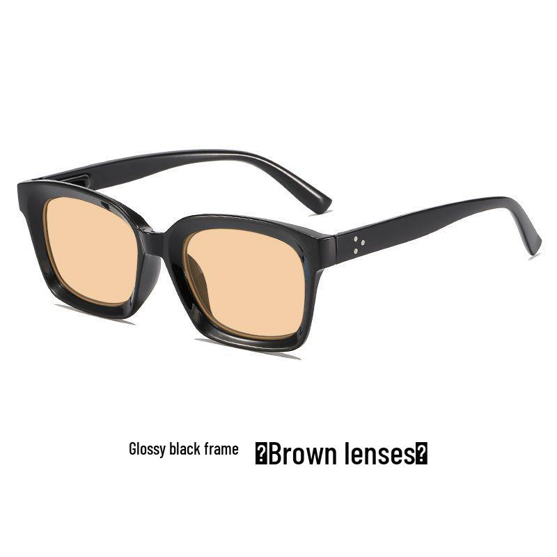 Unisex Large Frame Night Vision Anti-Blue Light Glasses with Spring Hinges