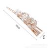 High-End Alloy Flower Hair Clip for Elegant Updos in Women