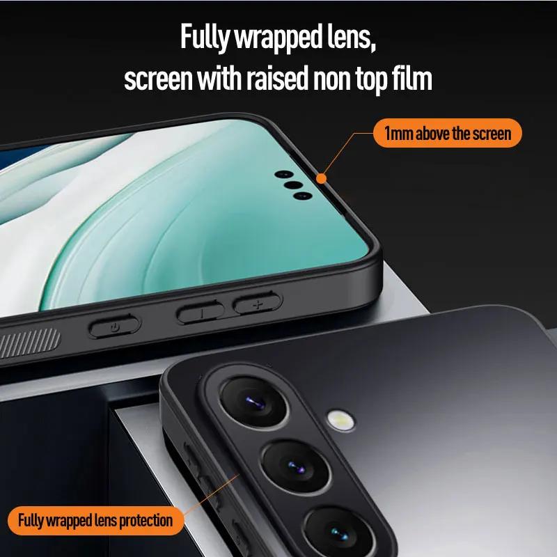 Magnetic Case for Samsung A54 A34 A24 A14 Matte Shockproof 360° Rotating Ring Holder Cover for Samsung A55 A35 A25 A15 A05S A56