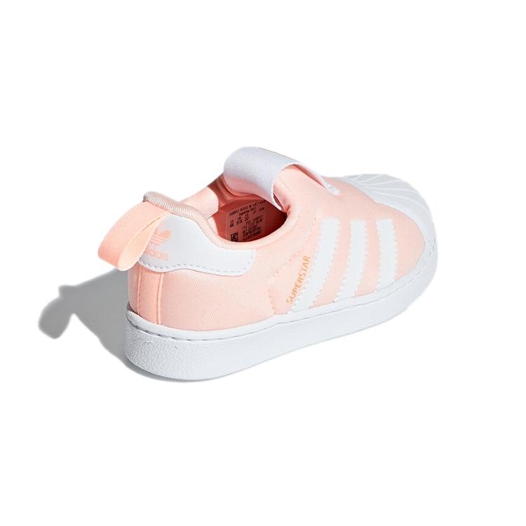 adidas Originals SUPERSTAR 360 Comfortable Breathable Low Top Toddler Shoes Pink Gold Infant And Toddler DB2882