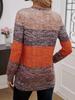 2024 Women's Color Block Printed Button Long-Sleeve Round Neck T-Shirt - Spring/Autumn Collection