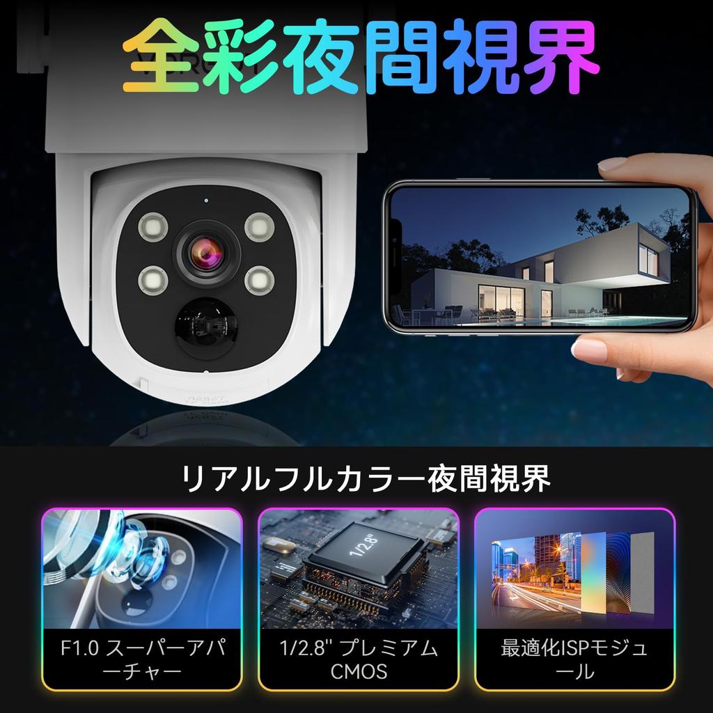 VORGUT Outdoor Security with Warranty Surveillance No Power Supply or Installation Human Body Parking Car Theft and Burglary and Nursing Care Support