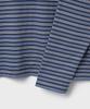 Bellie City Grunge Stripe Long Sleeve - Multi Indigo Blue
