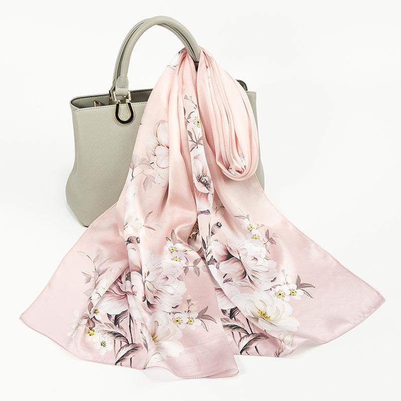 Shanghai Story New Mulberry Silk Scarf for Women In Summer Thin and Versatile Hangzhou Silk Shawl Gift Scarf for Mom