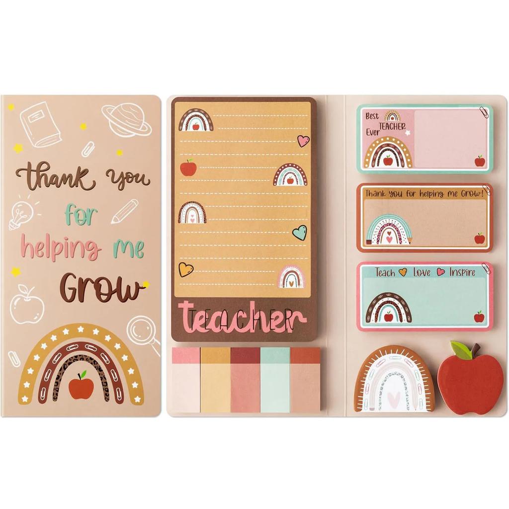 Teachers' Day Theme Sticky Note Combination This Multi-piece Set of Cute School Themed Handbill Stickers Cartoon Sticky Notes