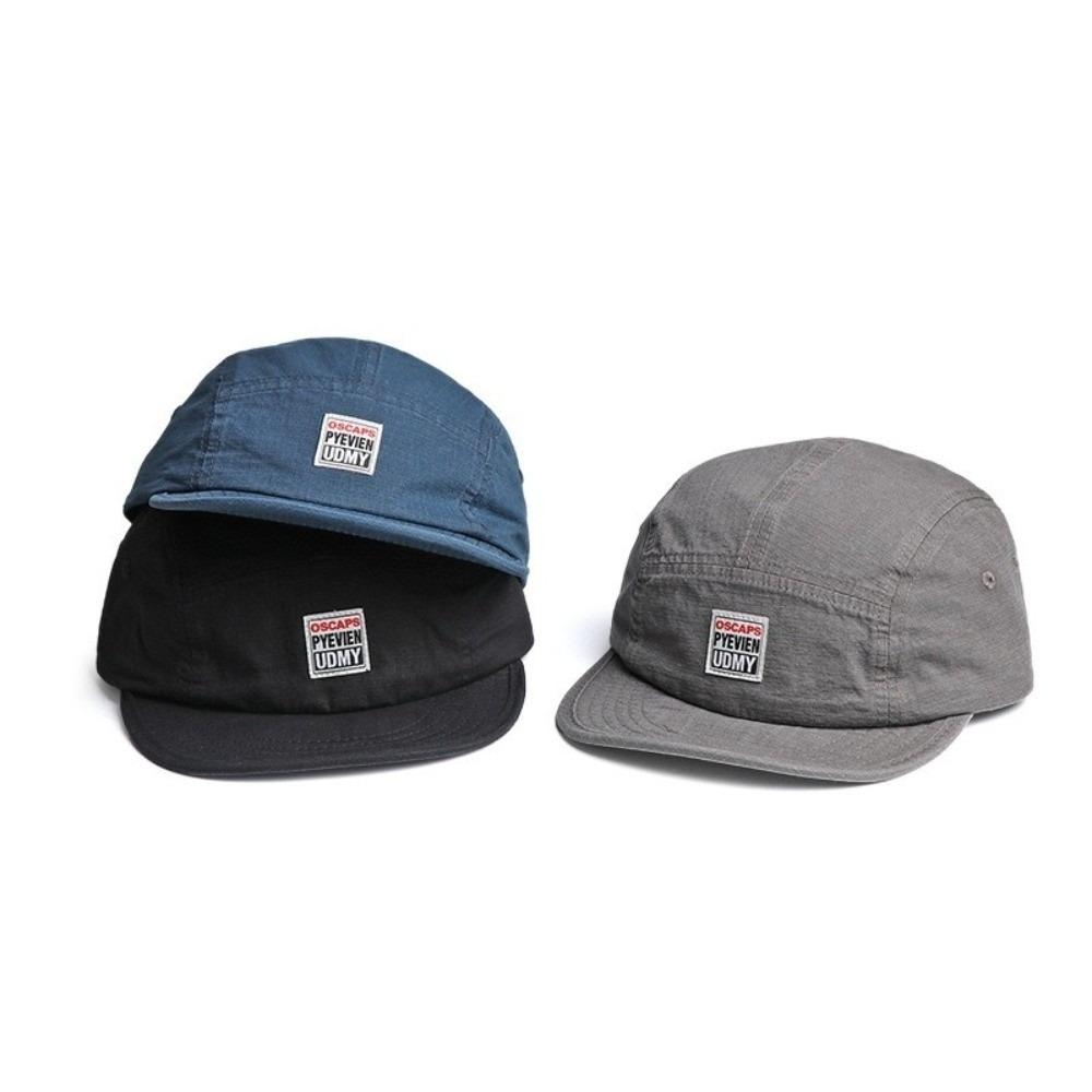 Five Panel Peaked Caps Flat Eaves Dad Hats Retro Sports Hats Unisex