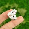 Natural Ruby Zoisite Gemstone Promise Pink Adjustable Ring 925 Sterling Silver