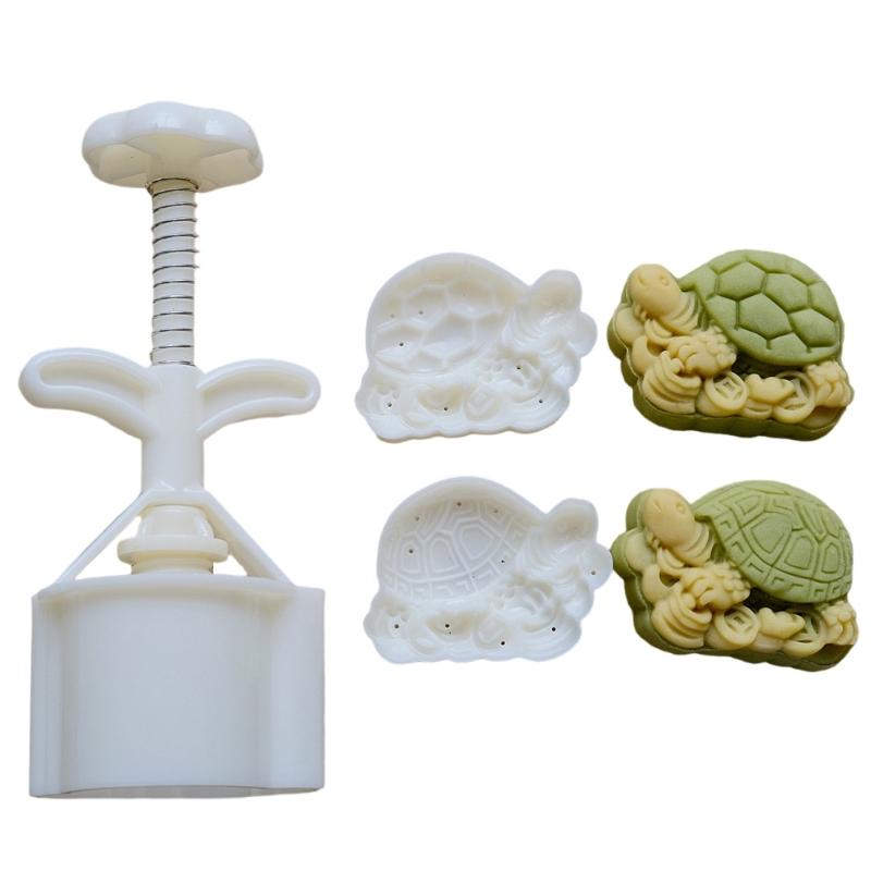 Traditional Molds Set Moon Cake Molds Turtle Shape Convenient Bakings Molds Dessert Press Tool Suitable for Bakings 1