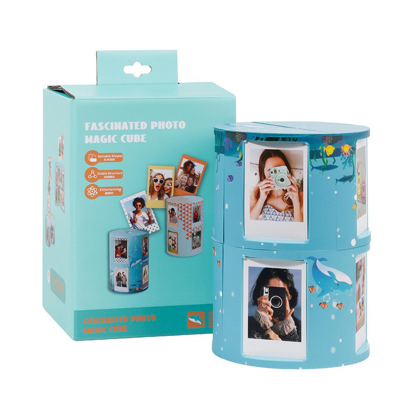 

Изменяемая и креативная фоторамка, кубическая фоторамка для 3-дюймовых картин, украшения стола, простая в использовании и демонстрации рамка A