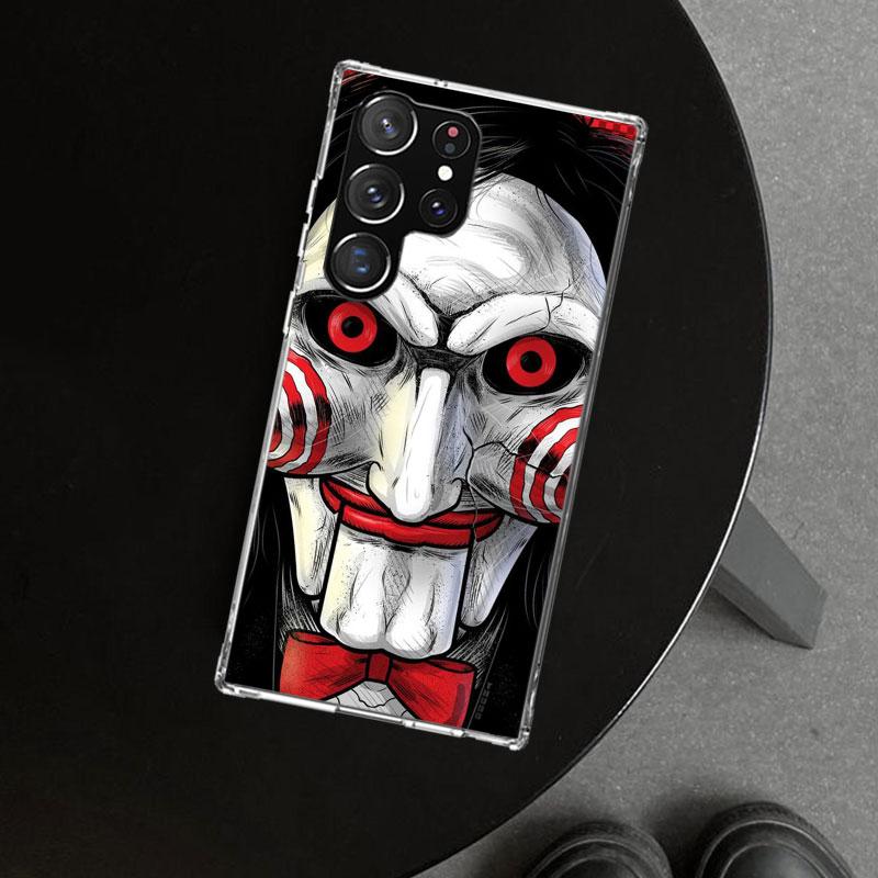 The Jigsaw Killer Horror Phone Case Cover for Samsung Galaxy S26 S25 Edge S24 S23 Ultra S22 Plus S21 FE S20 + Art Customized Fun