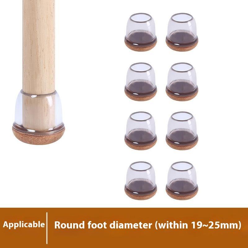 8Pcs Chair Leg Covers for 19-25mm Legs Noise Reducing Furniture Feet Caps Round Anti-Slip Floor Guards for Home