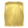 Costume Principe Arabo per Ragazzo Halloween Gilet Aperto Davanti Pantaloni con Elastico in Vita Treccia Decorativa Outfit Cosplay