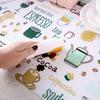 1 Roll Shelf Liner, Multifunctional Drawer Liner, Cute Cartoon Printing Non-Adhesive Pad, Waterproof And Oil-Proof Drawer Pape