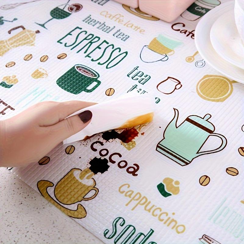 1 Roll Shelf Liner, Multifunctional Drawer Liner, Cute Cartoon Printing Non-Adhesive Pad, Waterproof And Oil-Proof Drawer Pape