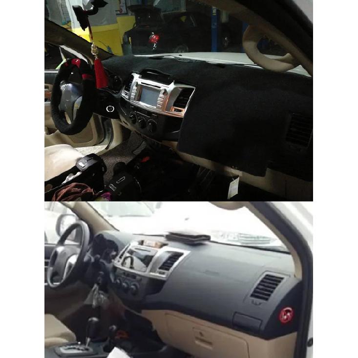 For Toyota Fortuner N215 N50 N60 N205 N51 N5 N6 2005-2015 Dashmat Dashboard Cover Trument Panel Sunscreen Anti-Dirt Proof Pad