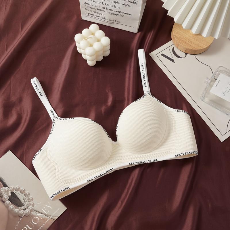 Girls Thick Sponge Cup Bra Push Up Soft Cotton Underwear Women Seamless Lingerie Female Wireless Bralette