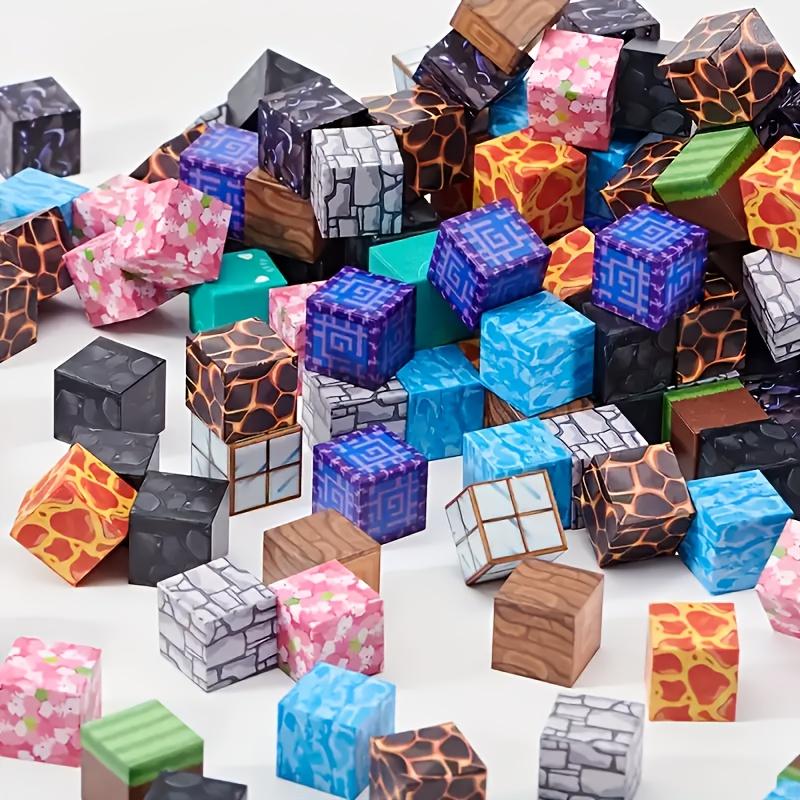 Upgrades Magnetic Building World Blocks Toy Build World Set for Boys Girls STEM Montessori Sensory Cubes for Toddlers