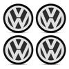 For Volkswagen 56mm Aluminum Alloy Car Wheel Center Decal Hub Sticker Emblem For VW Polo Passat B5 B6 B7 T4 T5 Golf 4 5 6 Tiguan Jetta Gol EO1