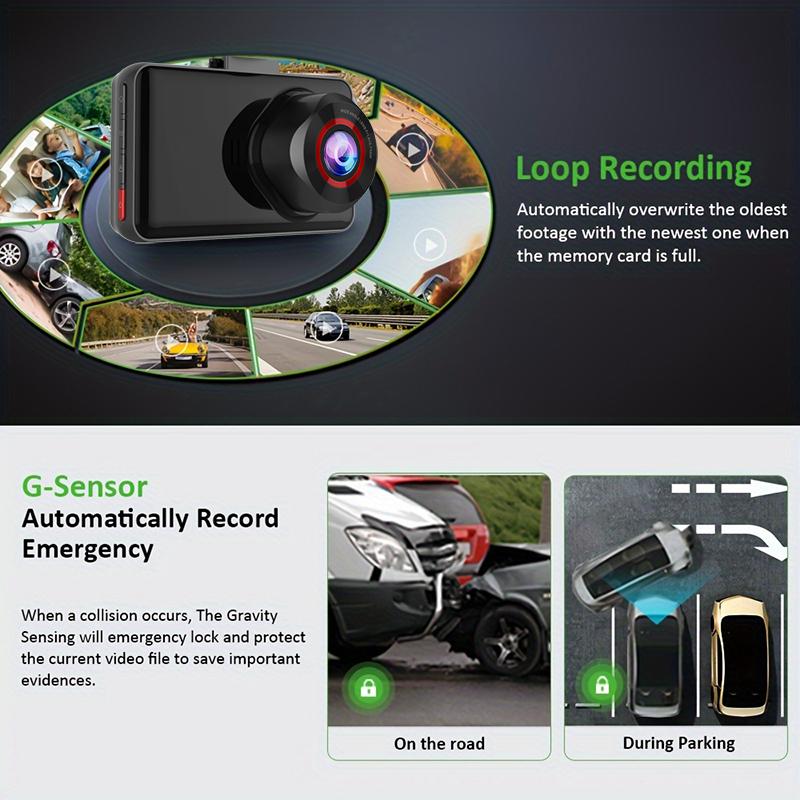 Car Dvr 4K Front and Rear Camera Dash Cam for Cars GPS Video Recorder Rear View Camera for Vehicle Parking Monitor Car accessory