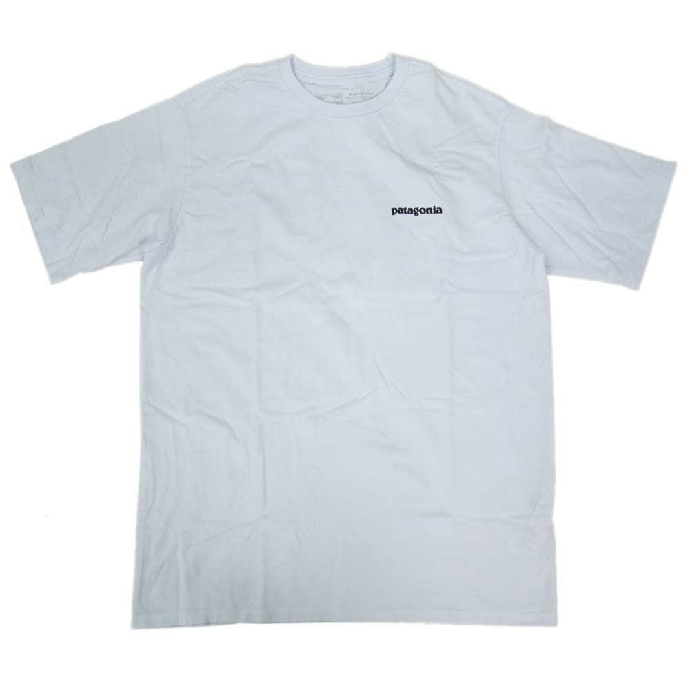 PATAGONIA Logo Responsibility White Men's P-6 T-Shirt, (XS) [Used]