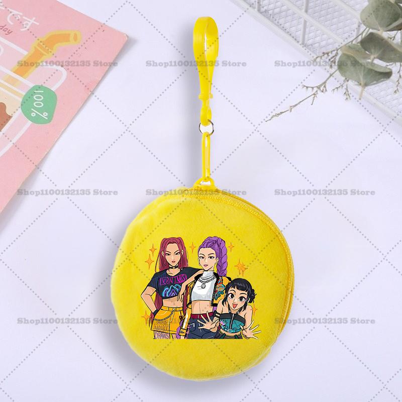 Kpop Demon Hunter Coin Purse Cute Boys Girls Portable Wallet Minnie Cartoon Printed ID Card Storage Bag Children Birthday Gifts