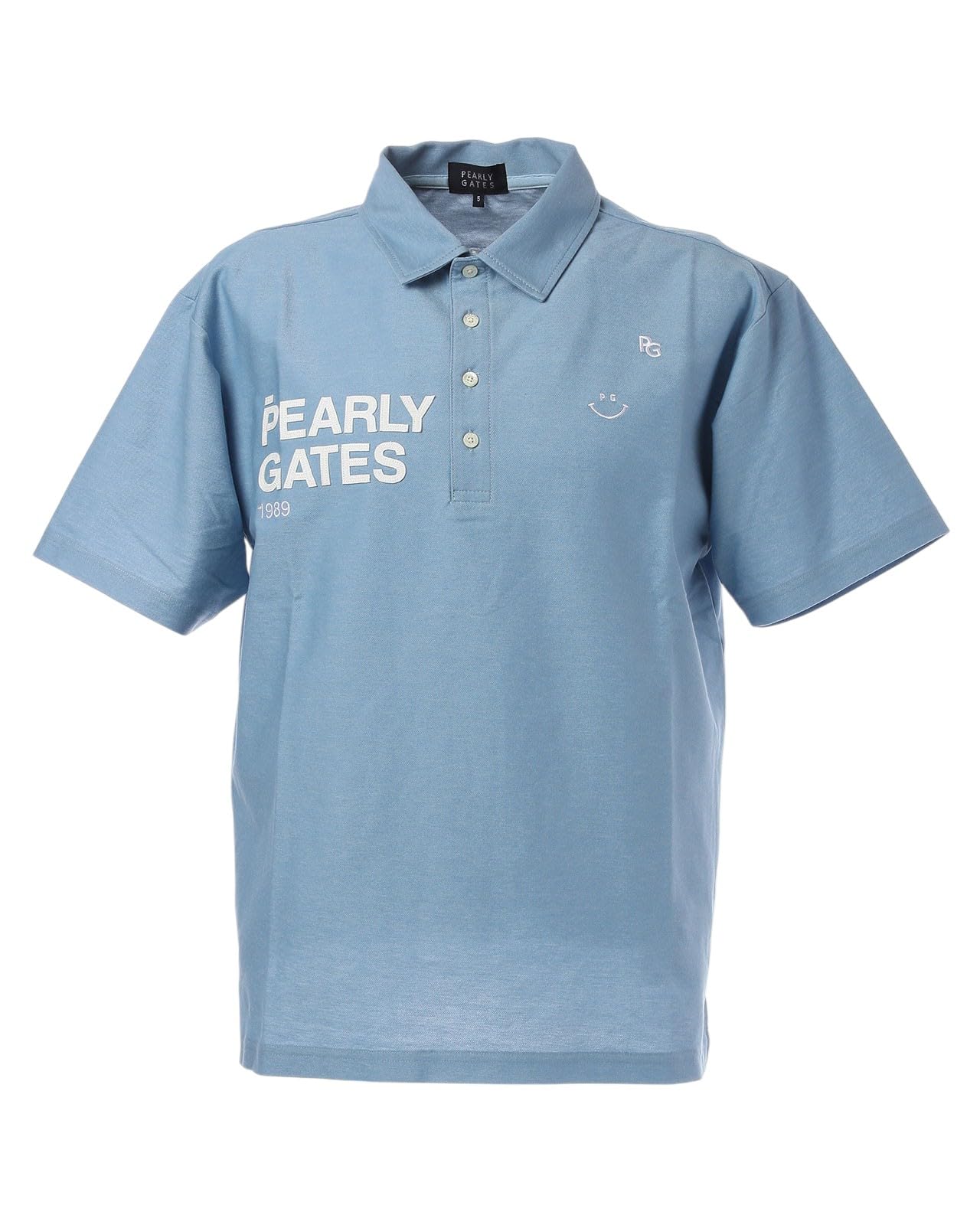 

PEARLY GATES Поло с коротким рукавом Гольф 4 Мужское (Окрашенный твил в стиле деним) / / 053-5160305 110_Саксофон [M]